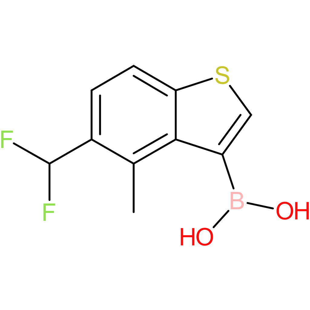 5-(difluoromethyl)-4-methylbenzothiophene-3-boronic acid