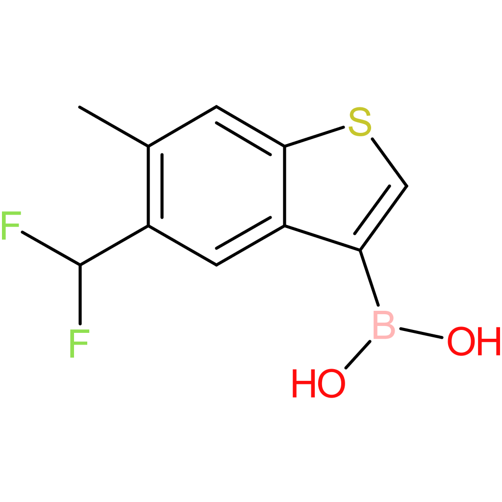 5-(difluoromethyl)-6-methylbenzothiophene-3-boronic acid