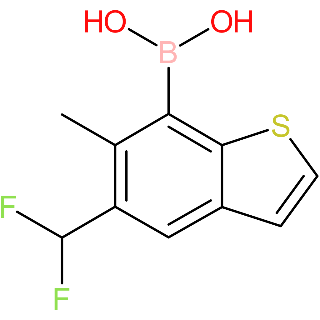 5-(difluoromethyl)-6-methylbenzothiophene-7-boronic acid