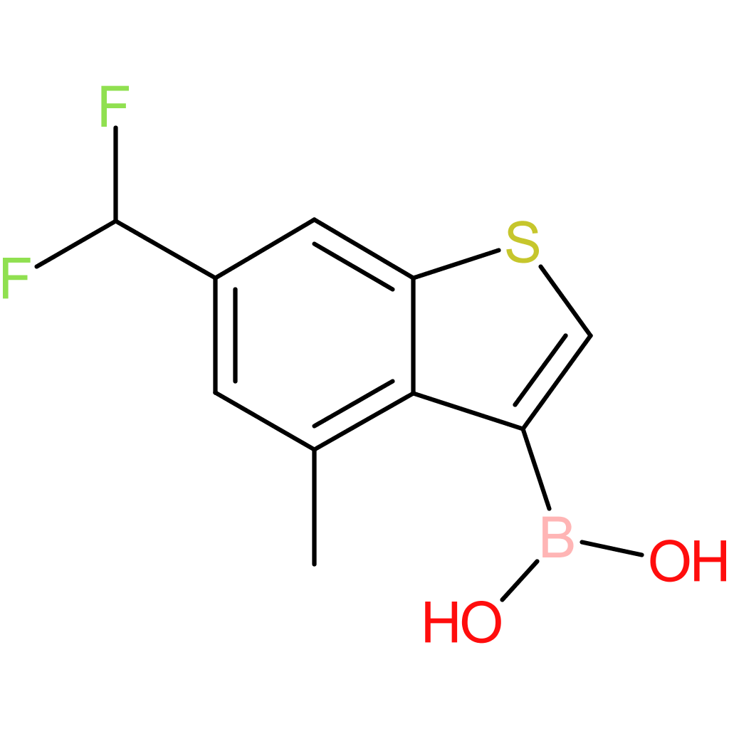 6-(difluoromethyl)-4-methylbenzothiophene-3-boronic acid