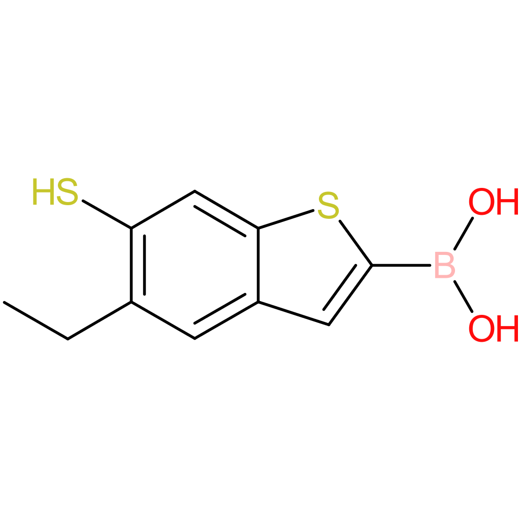 5-ethyl-6-mercaptobenzothiophene-2-boronic acid
