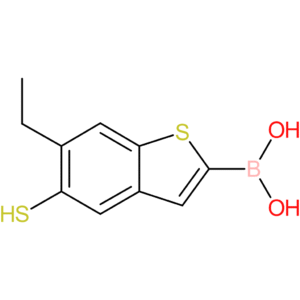 6-ethyl-5-mercaptobenzothiophene-2-boronic acid