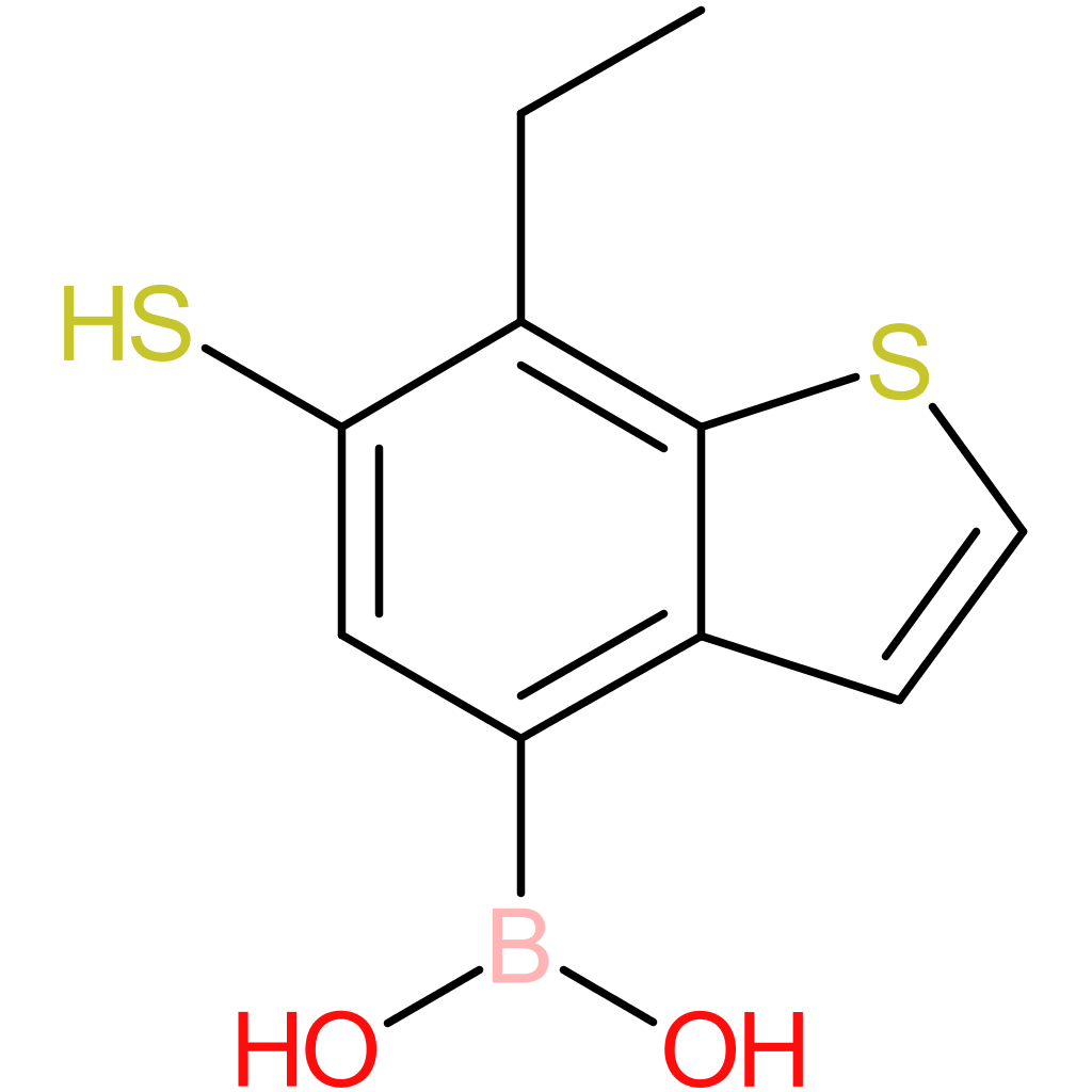 7-ethyl-6-mercaptobenzothiophene-4-boronic acid