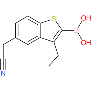 2-borono-3-ethylbenzothiophene-5-acetonitrile