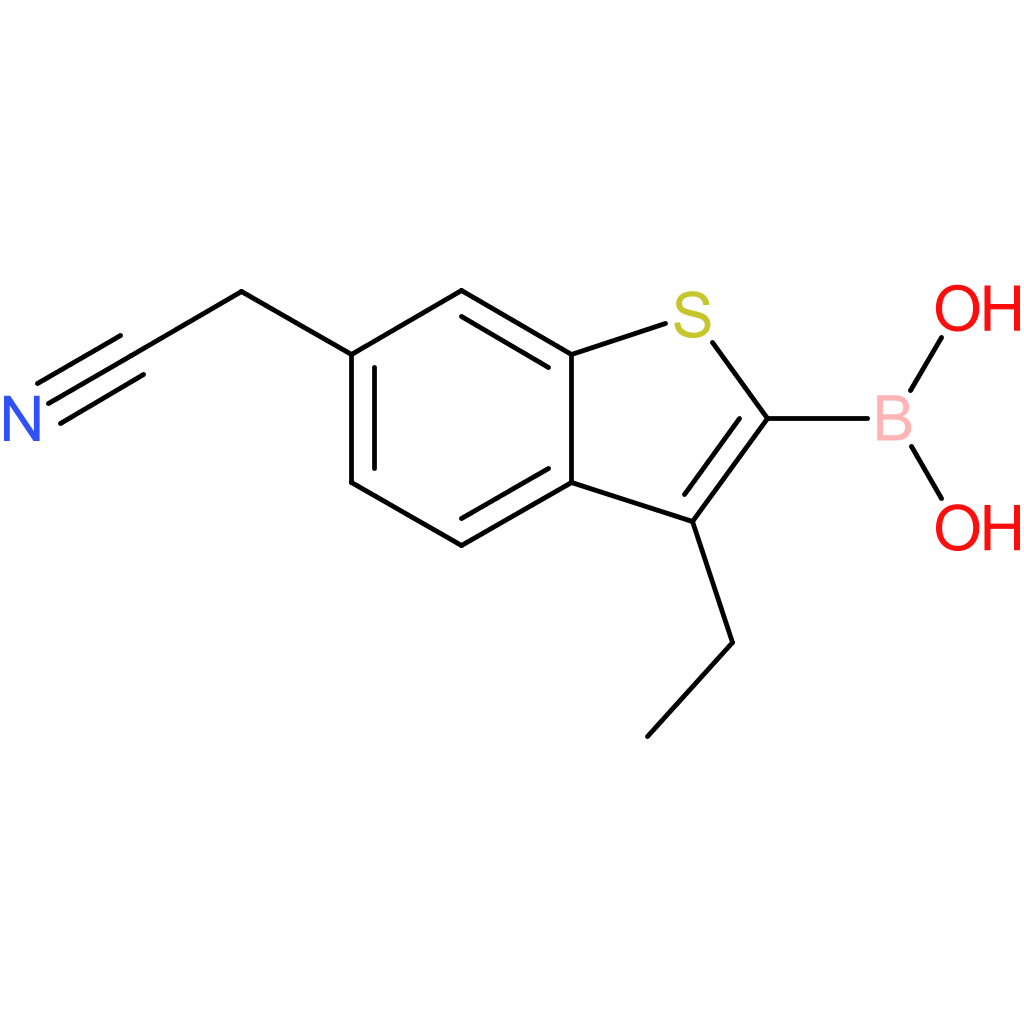 2-borono-3-ethylbenzothiophene-6-acetonitrile