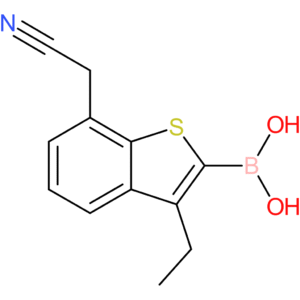 2-borono-3-ethylbenzothiophene-7-acetonitrile