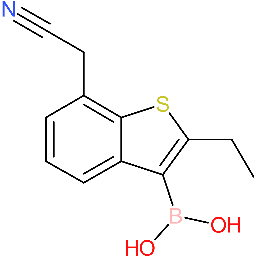 3-borono-2-ethylbenzothiophene-7-acetonitrile