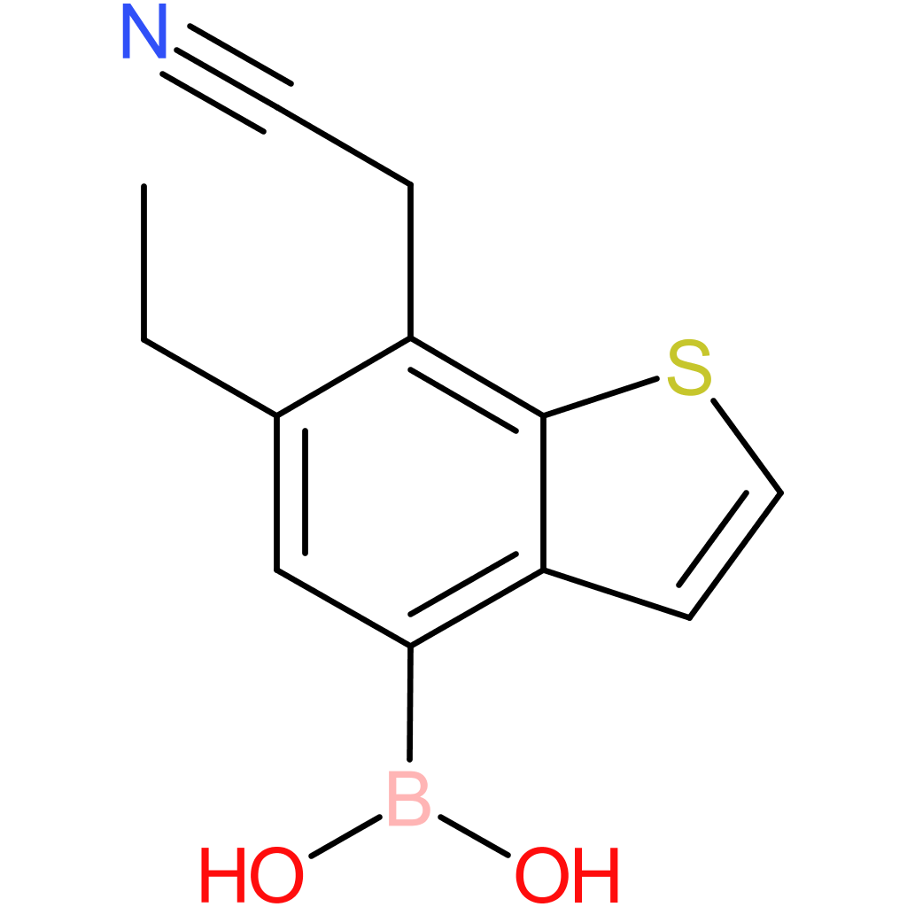 4-borono-6-ethylbenzothiophene-7-acetonitrile