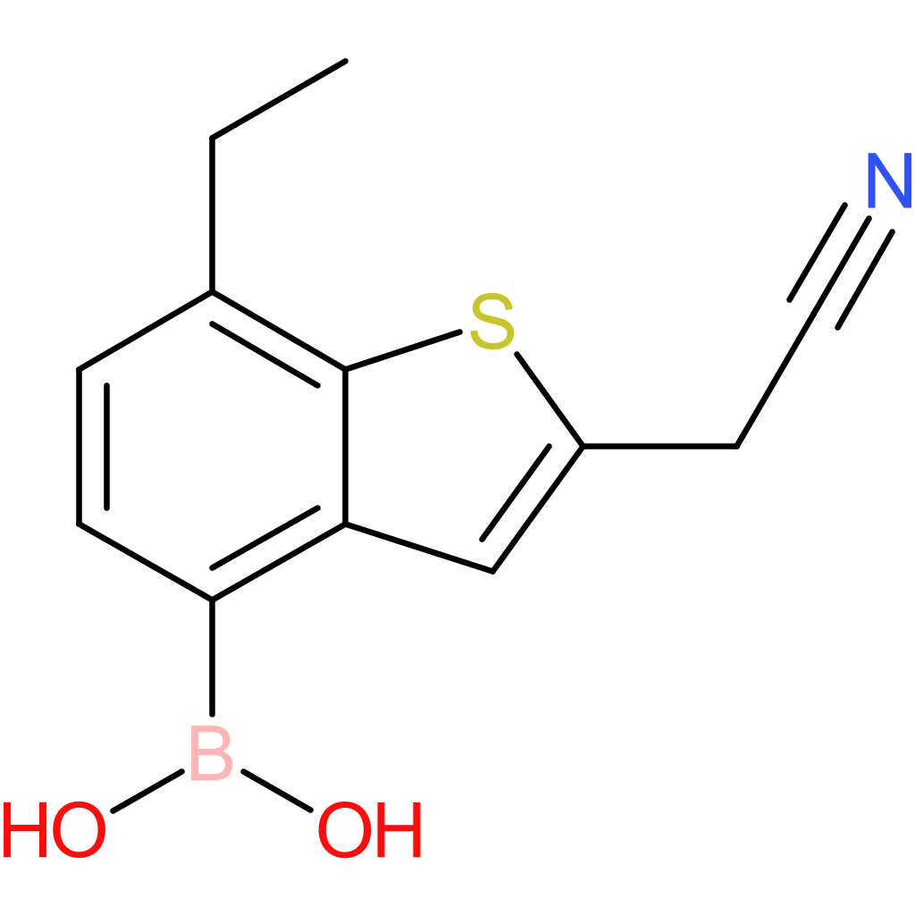 4-borono-7-ethylbenzothiophene-2-acetonitrile