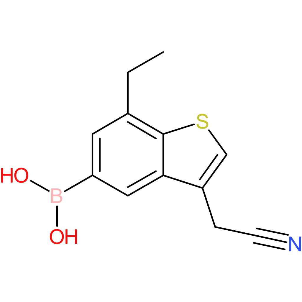 5-borono-7-ethylbenzothiophene-3-acetonitrile
