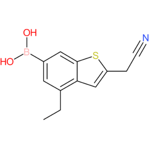 6-borono-4-ethylbenzothiophene-2-acetonitrile