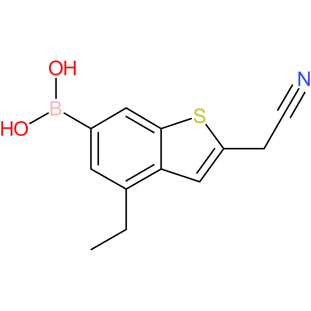 6-borono-4-ethylbenzothiophene-2-acetonitrile