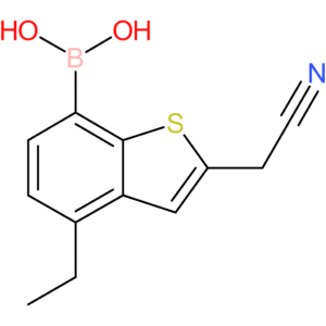 7-borono-4-ethylbenzothiophene-2-acetonitrile