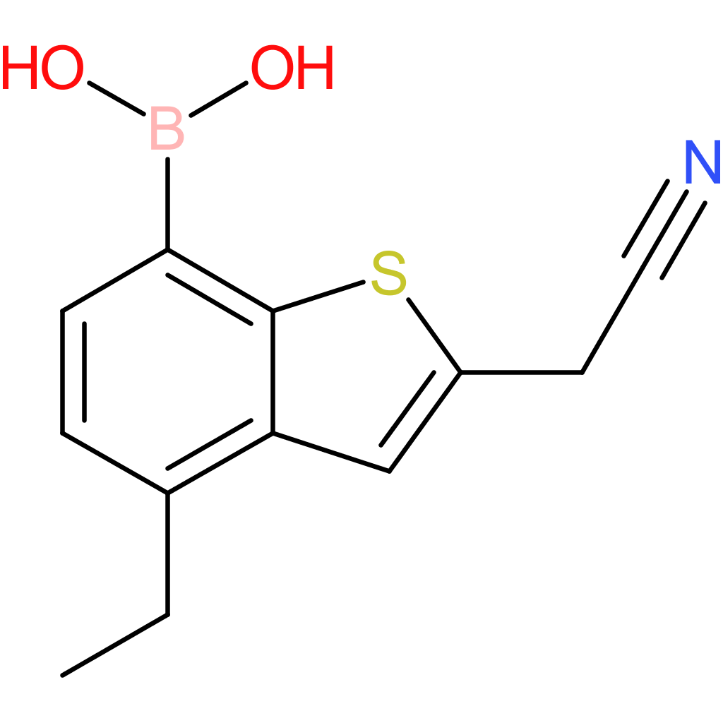 7-borono-4-ethylbenzothiophene-2-acetonitrile