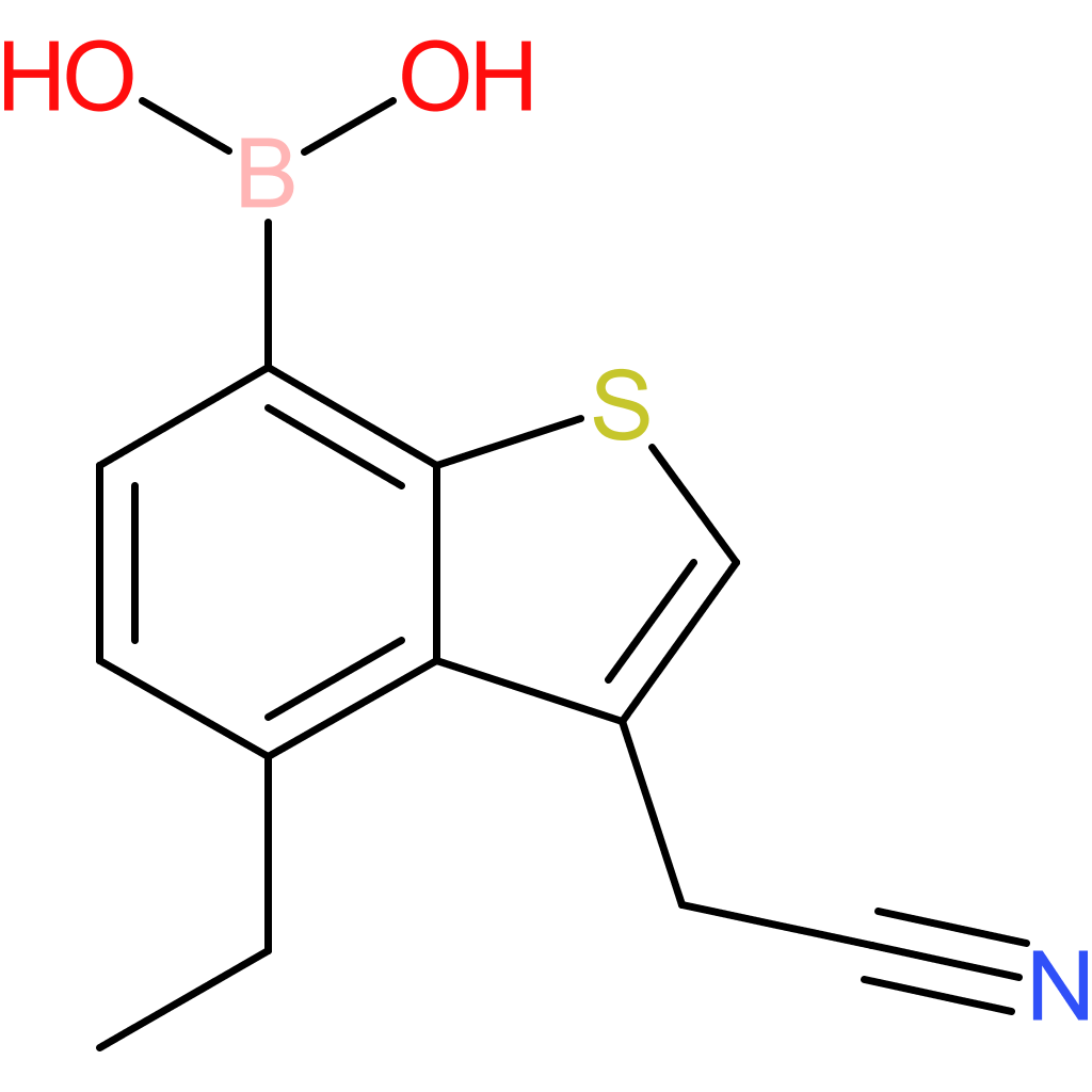 7-borono-4-ethylbenzothiophene-3-acetonitrile