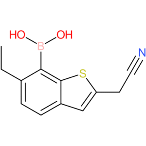 7-borono-6-ethylbenzothiophene-2-acetonitrile