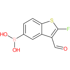 2-fluoro-3-formylbenzothiophene-5-boronic acid