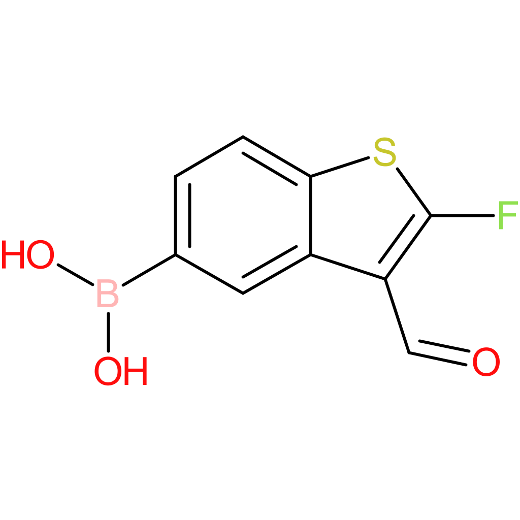 2-fluoro-3-formylbenzothiophene-5-boronic acid