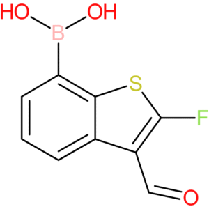 2-fluoro-3-formylbenzothiophene-7-boronic acid