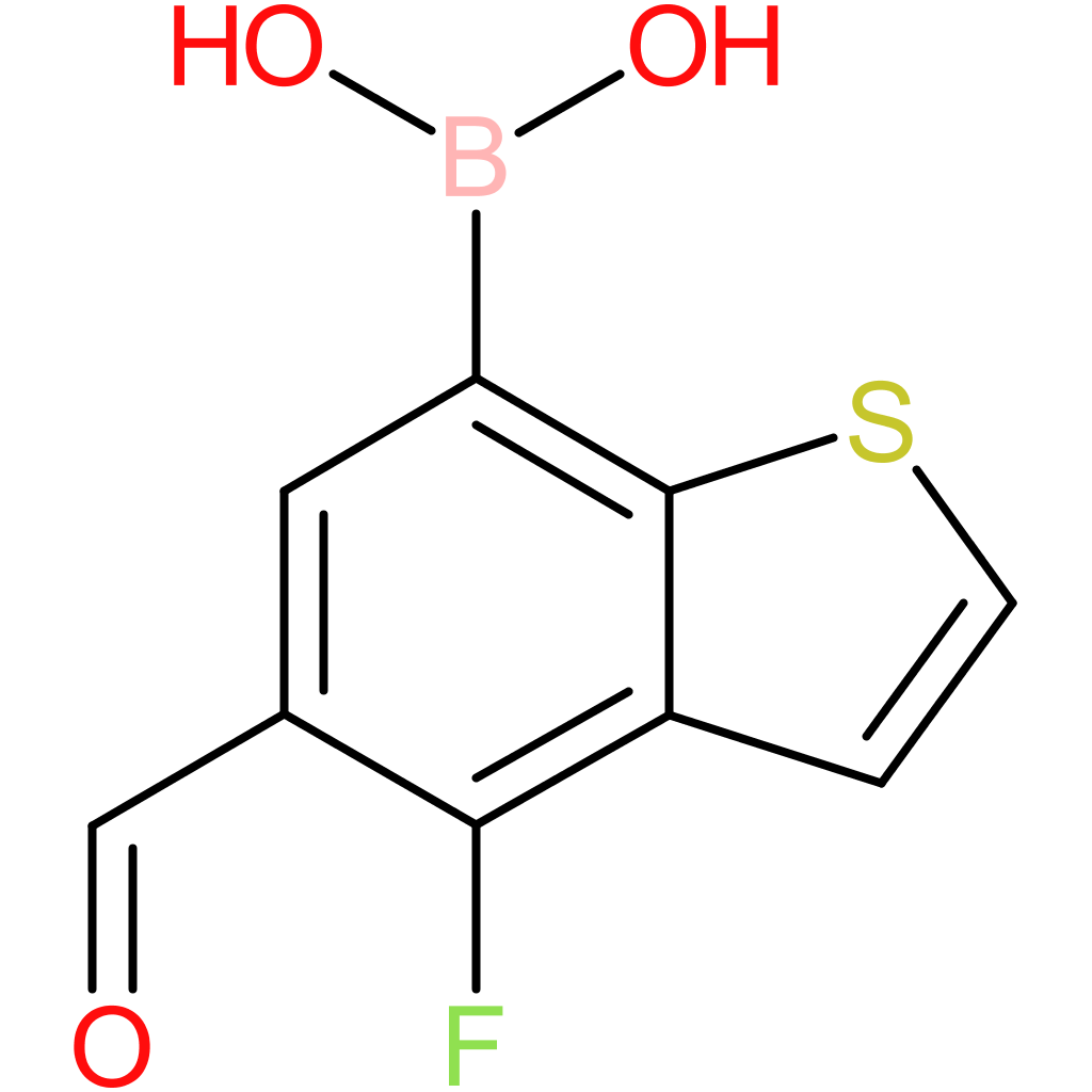4-fluoro-5-formylbenzothiophene-7-boronic acid