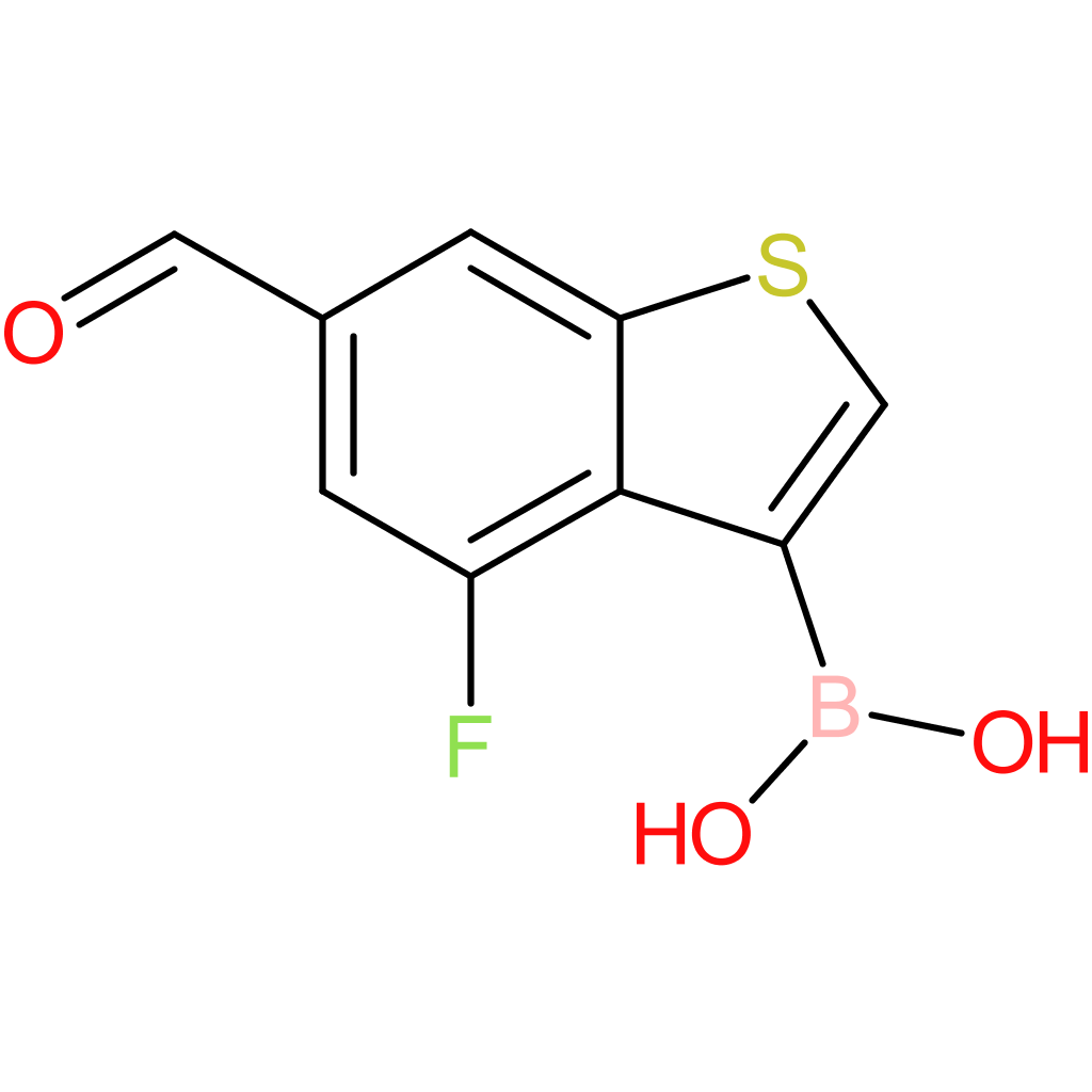 4-fluoro-6-formylbenzothiophene-3-boronic acid