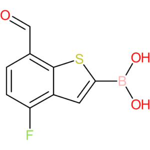 4-fluoro-7-formylbenzothiophene-2-boronic acid