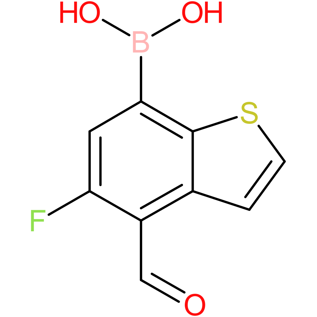 5-fluoro-4-formylbenzothiophene-7-boronic acid