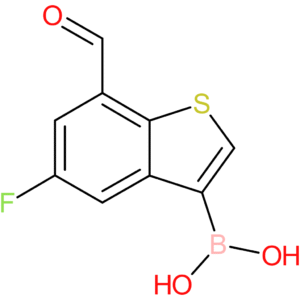 5-fluoro-7-formylbenzothiophene-3-boronic acid