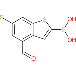 6-fluoro-4-formylbenzothiophene-2-boronic acid