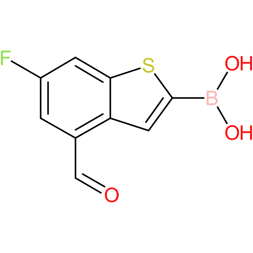 6-fluoro-4-formylbenzothiophene-2-boronic acid