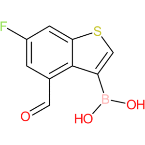 6-fluoro-4-formylbenzothiophene-3-boronic acid