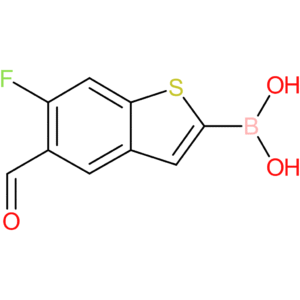 6-fluoro-5-formylbenzothiophene-2-boronic acid