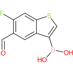 6-fluoro-5-formylbenzothiophene-3-boronic acid