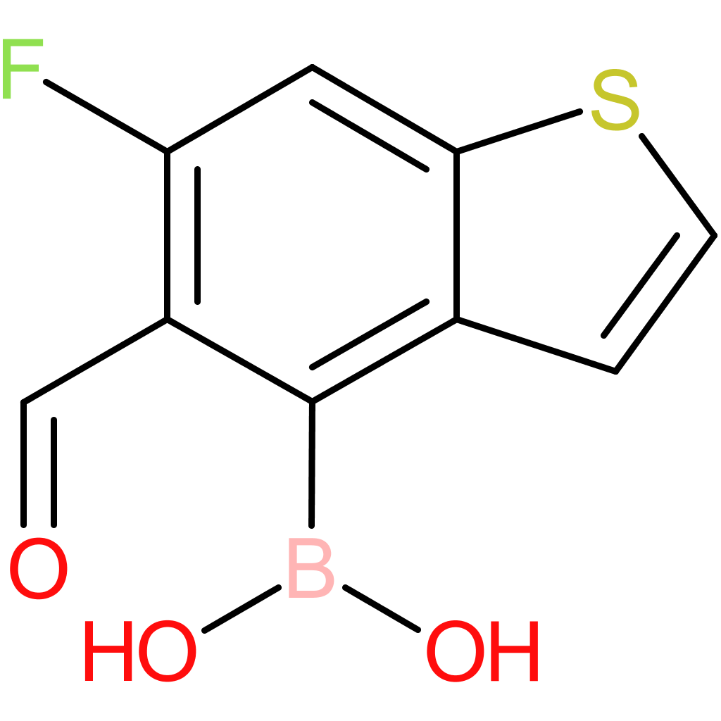 6-fluoro-5-formylbenzothiophene-4-boronic acid