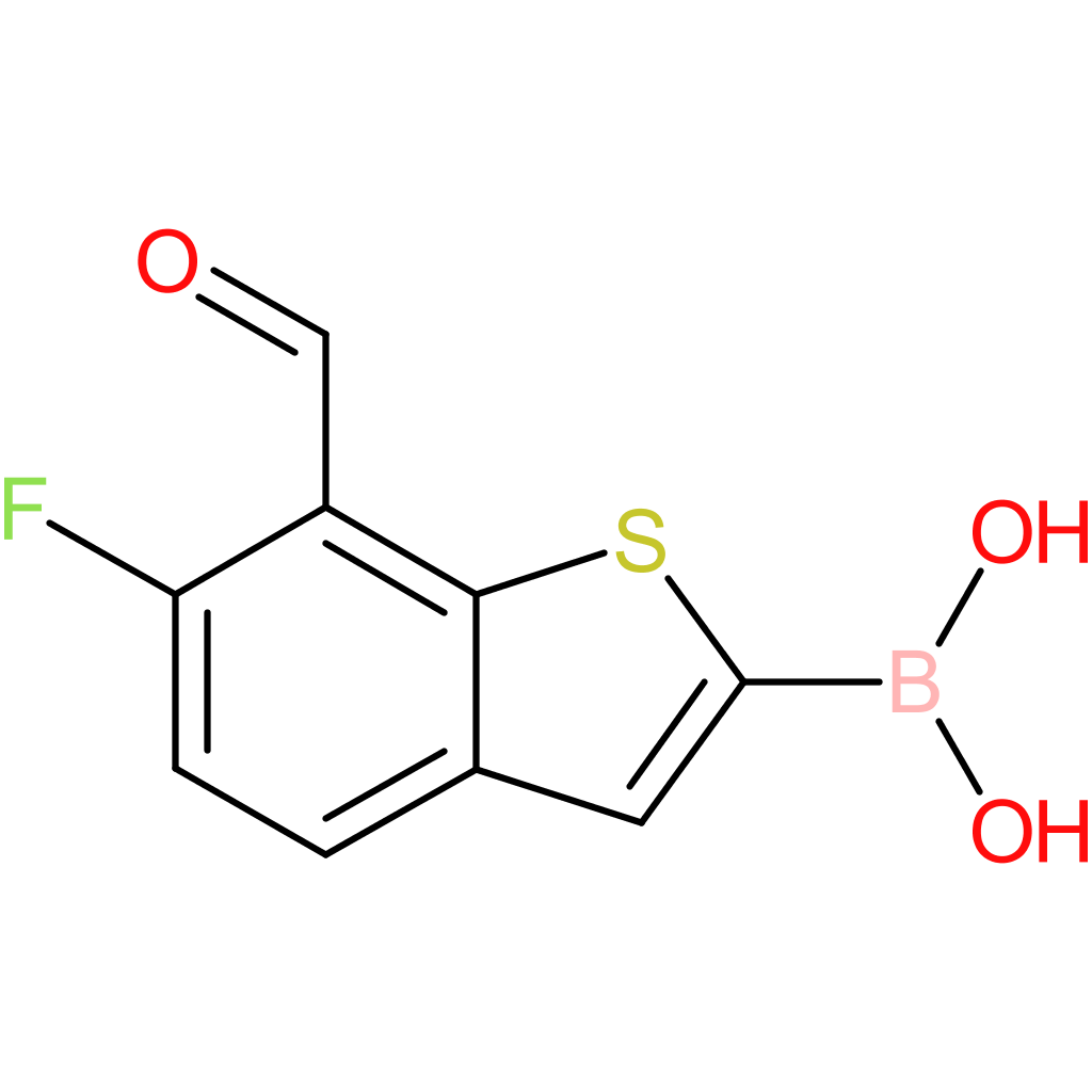 6-fluoro-7-formylbenzothiophene-2-boronic acid