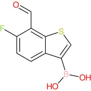 6-fluoro-7-formylbenzothiophene-3-boronic acid