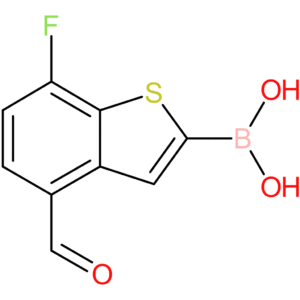 7-fluoro-4-formylbenzothiophene-2-boronic acid