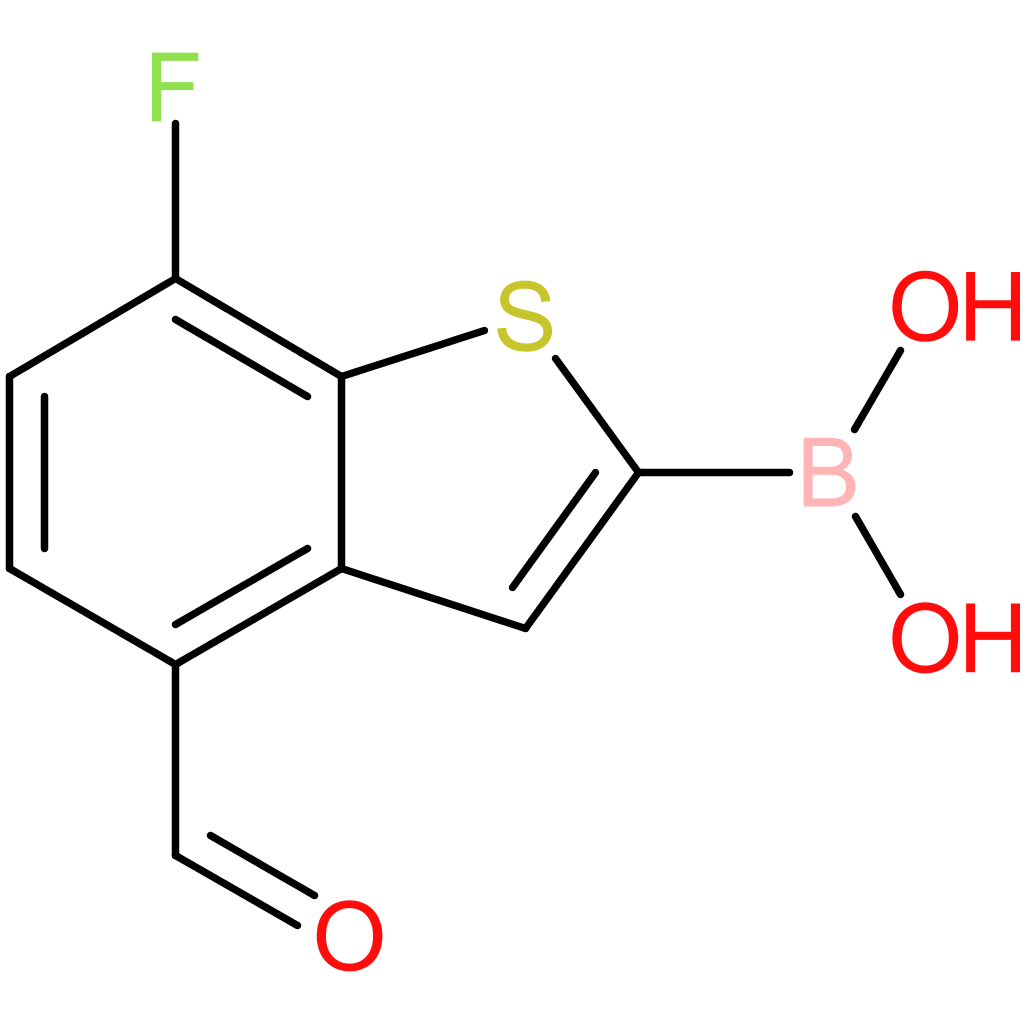 7-fluoro-4-formylbenzothiophene-2-boronic acid