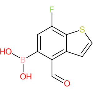 7-fluoro-4-formylbenzothiophene-5-boronic acid