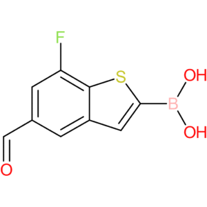 7-fluoro-5-formylbenzothiophene-2-boronic acid