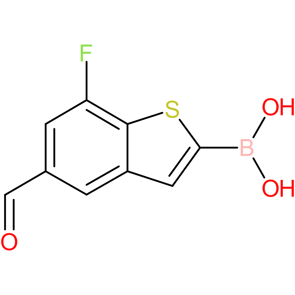 7-fluoro-5-formylbenzothiophene-2-boronic acid