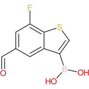 7-fluoro-5-formylbenzothiophene-3-boronic acid