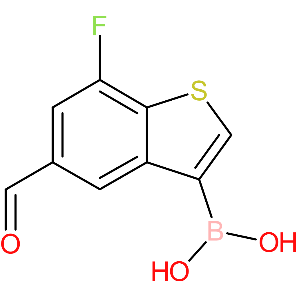 7-fluoro-5-formylbenzothiophene-3-boronic acid