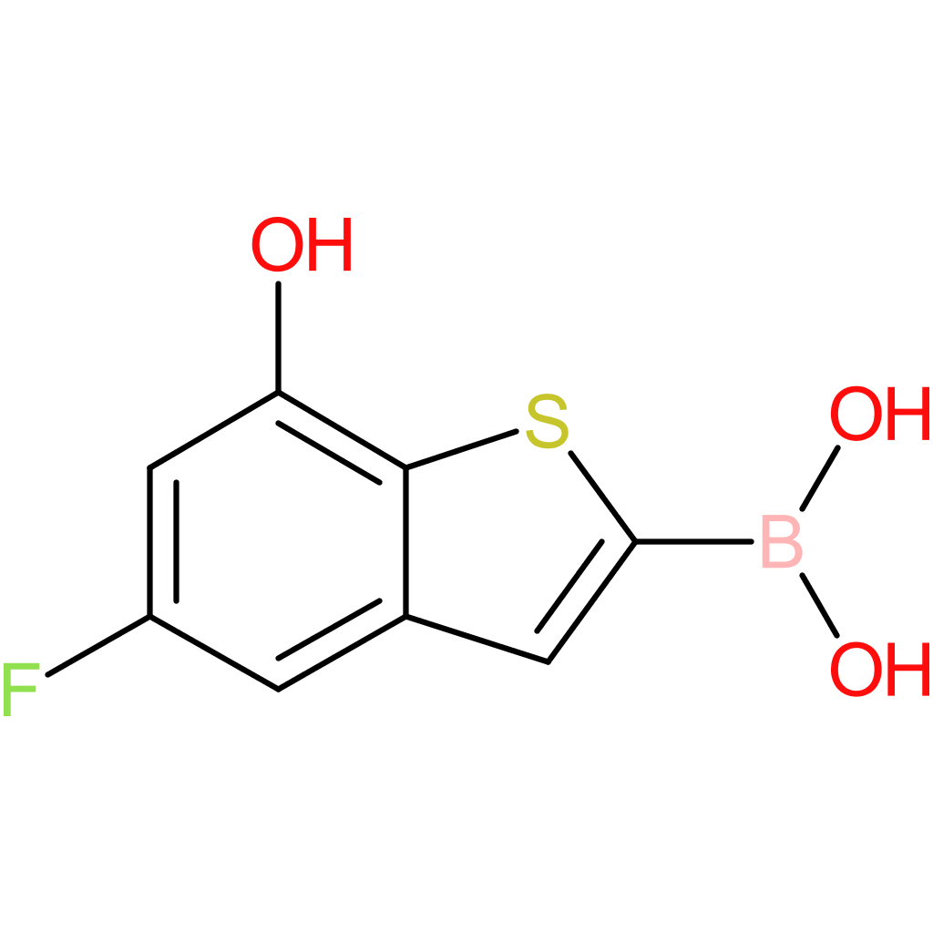 (5-fluoro-7-hydroxy-1-benzothiophen-2-yl)boronic acid