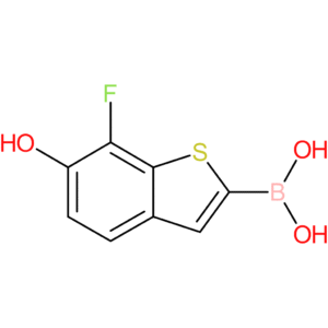 (7-fluoro-6-hydroxy-1-benzothiophen-2-yl)boronic acid