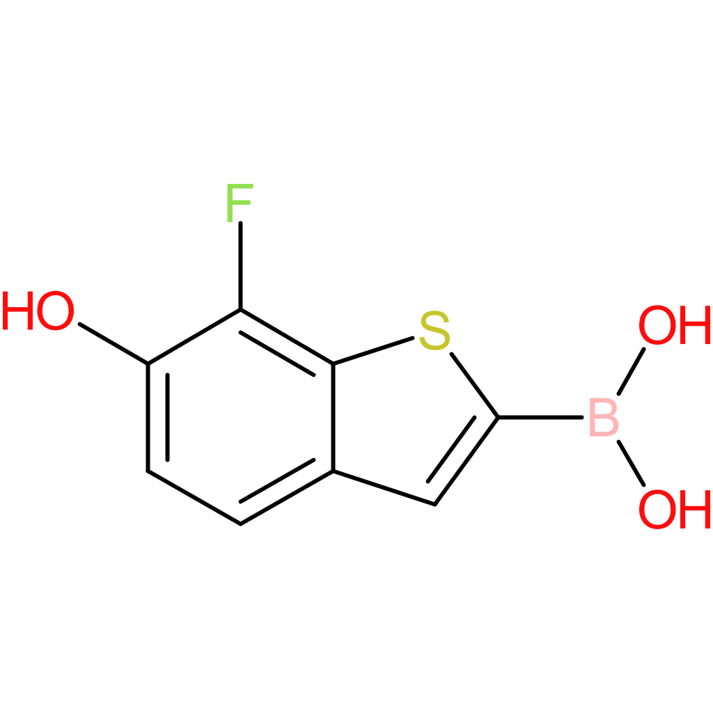 (7-fluoro-6-hydroxy-1-benzothiophen-2-yl)boronic acid