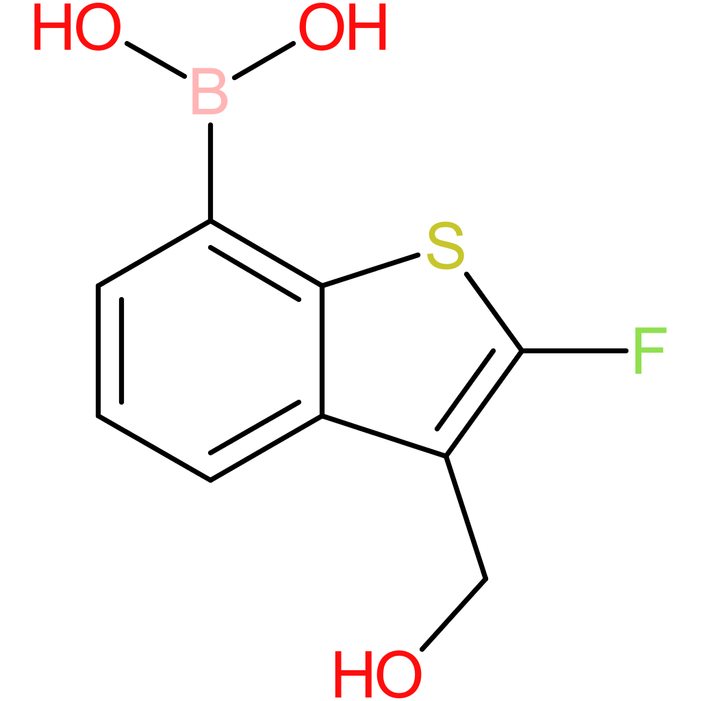 2-fluoro-3-(hydroxymethyl)benzothiophene-7-boronic acid