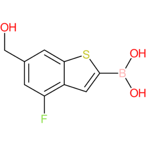 4-fluoro-6-(hydroxymethyl)benzothiophene-2-boronic acid