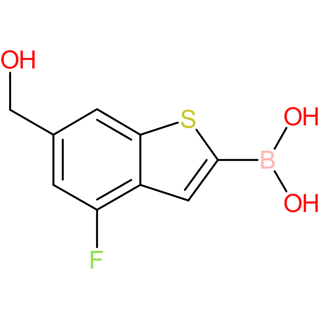 4-fluoro-6-(hydroxymethyl)benzothiophene-2-boronic acid