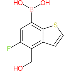 5-fluoro-4-(hydroxymethyl)benzothiophene-7-boronic acid